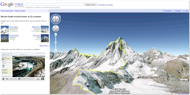 Matterhorn in Google Maps