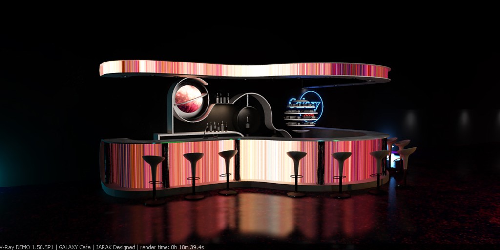 Jarak Studio Galaxy cafe