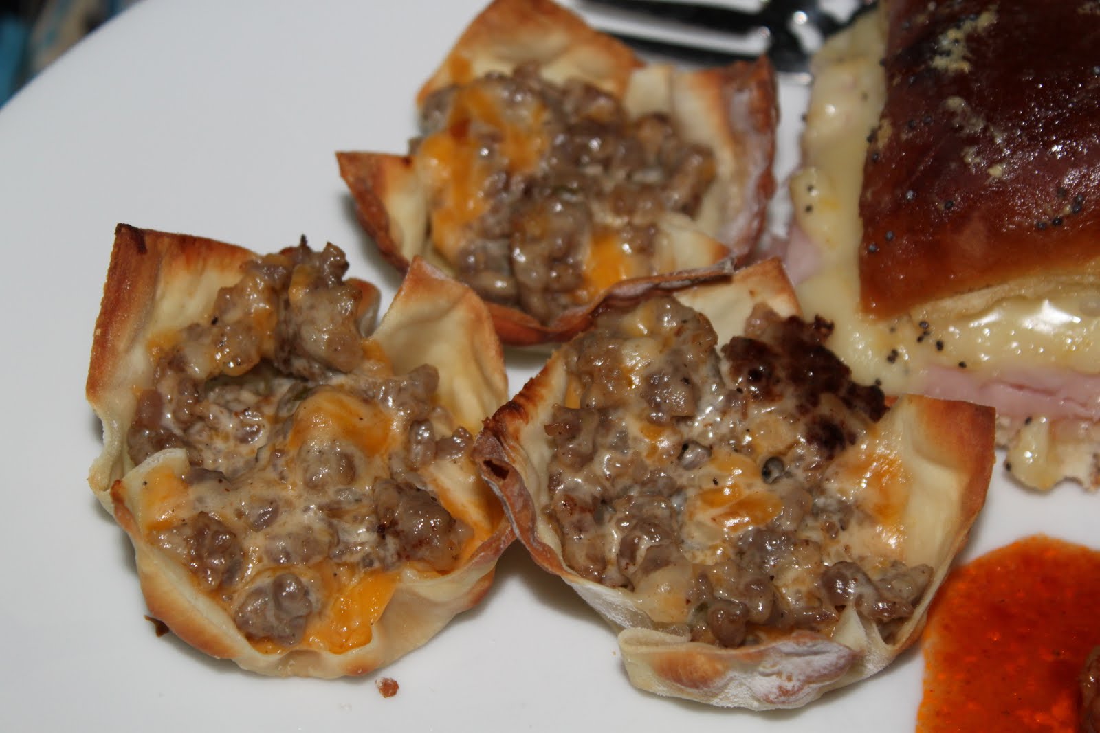 Lori's Test Kitchen Sausage Wontons