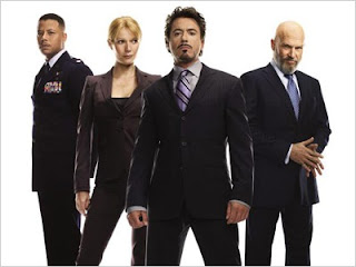 Iron Man cast: Terrence Howard,Gwyneth Paltrow, Robert Downey Jr. e Jeff Bridges