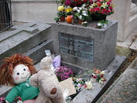 Jim Morrison's grave in Paris