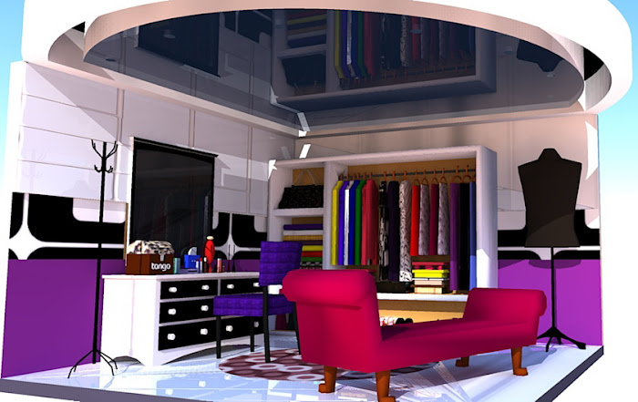 circular ceiling dressing room