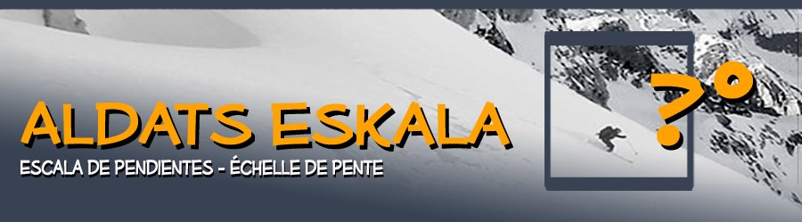 aldats eskala - escala de pendientes - échelle de pente