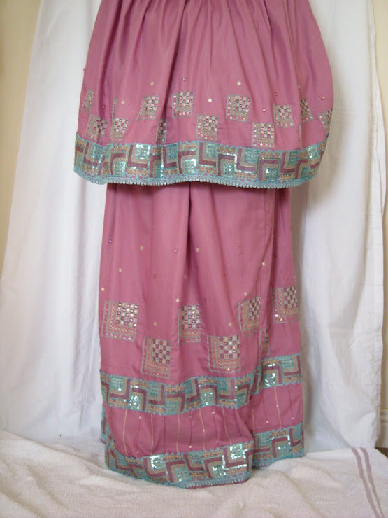 Ridah Dress Pink Hand Embroidered