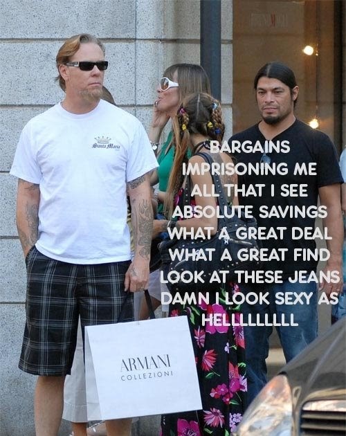 MIENFOKS METALLICA'S JAMES HETFIELD Shopping Chic