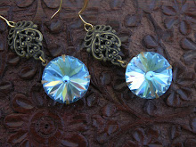 MAGNIFICENT "AQUA RIVOLI" PENDANT DROPS