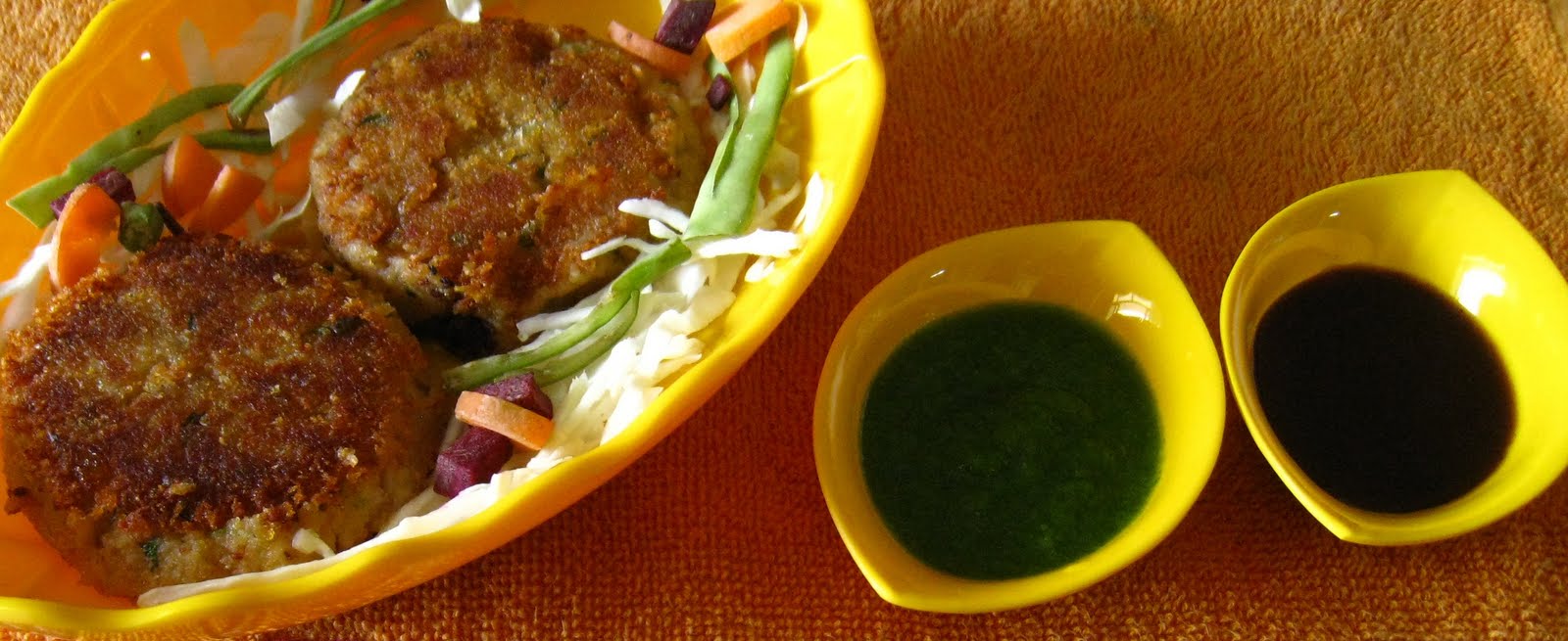  SOY NUGGET (Tikki) WITH GREEN CHUTNEY