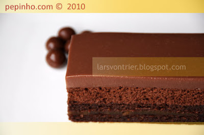 Mousse de chocolate con albaricoque