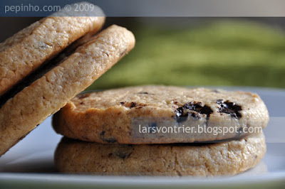 Galletas de crema de cacahuete y chocolate