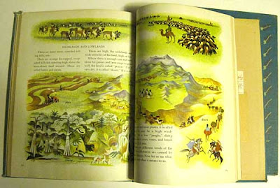 Inside spread from the Golden Geography