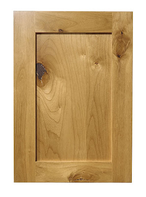 Cabinets natural alder in a shaker style