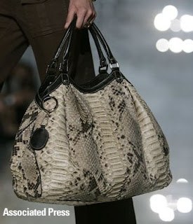 Gucci snakeskin bag
