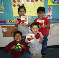 students finish a unit on bugs