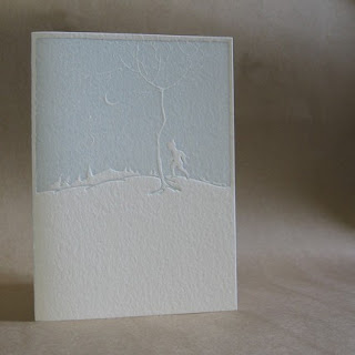 papered together 'silent night' card | simple pretty