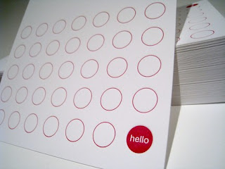subtle glances 'hello' card | simple pretty