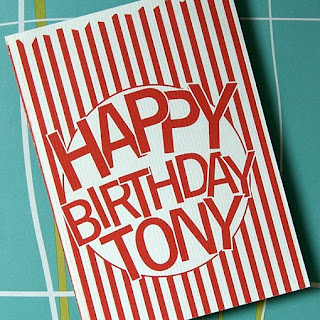 float paperie 'happy birthday tony' card | simple pretty