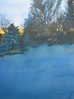 jeanne long 'a quiet awakening' watercolor | simple pretty