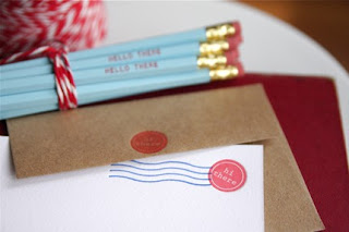 simplesong 'hello there' stationery | simple pretty