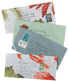 postalco patterned envelopes | simple pretty