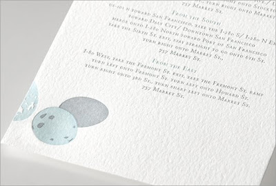 pancake and franks wedding directions card | simple pretty