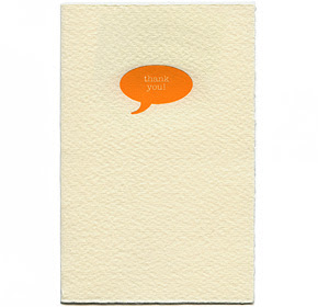 a. favorite 'thank you' card | simple pretty