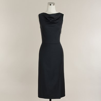 j.crew simple black sheath dress | simple pretty