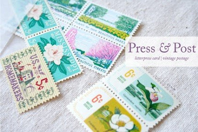press and post vintage stamps | simple pretty