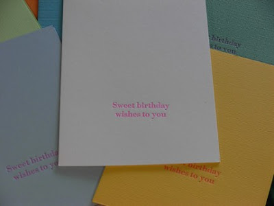melanie karlins 'sweet birthday wishes to you' card | simple pretty