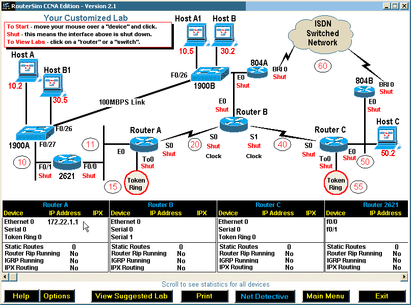 two router and network,