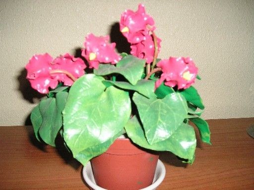 manualidades de mari: flores en macetas