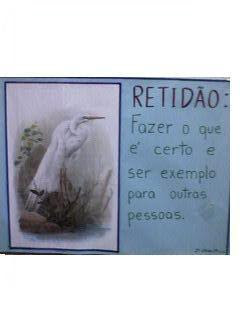 educar para a vida caráter retidÃo