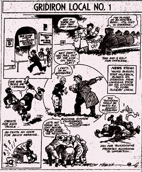 October 1938...College football -- for pay?