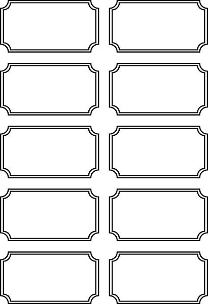 blank ticket sheet template - picture regarding Printable Blank Tickets titled blank ticket sheet template -