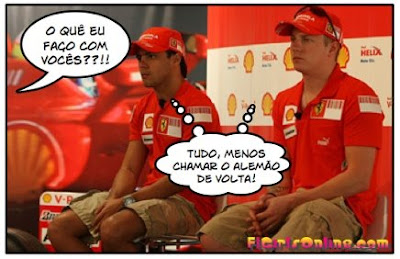 Kimi Räikkönen e Felipe Massa de Castigo Kimi Räikkönen e Felipe Massa de Castigo