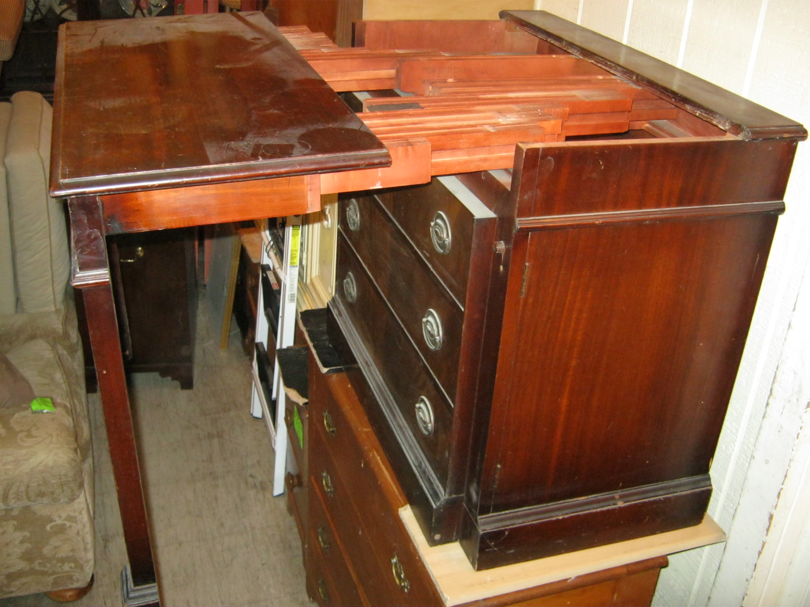 Uhuru Furniture Collectibles Mahogany Cabinet That Is Actually