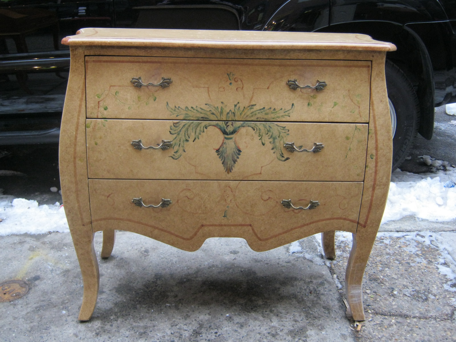 Uhuru Furniture & Collectibles Hand Painted Bombay Chest SOLD