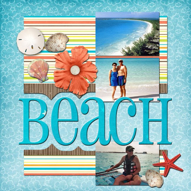 Ideas for Scrapbookers New "Beach" Template!