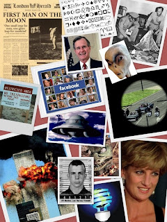 The collage is all my own work...the conspiracies are other people's!