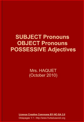 Subject Pronouns And Object Pronouns Games