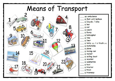 means of transport lessons
