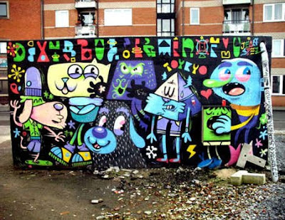 Funny Childist Graffiti Art By Zetka Collective