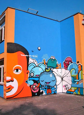Hey Hey Zetka's Graffiti On Buildings