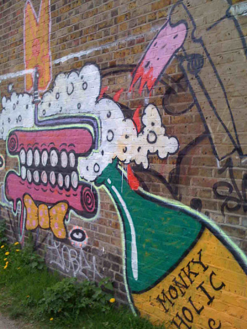 Monky Urban Graffiti Art on Canal Monky Urban Graffiti Art on Canal