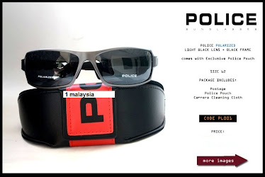 POLICE POLARIZED SHADE Complete with POLICE Pouch  Code : PL001