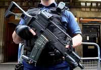 Armed Met. Police Officer Guarding Safe Deposit Centre (2008)