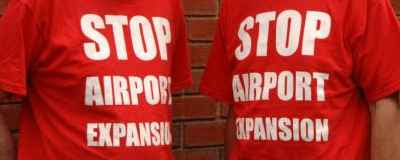 'Inflammatory' T-shirts: Stop Airport Expansion (2008)