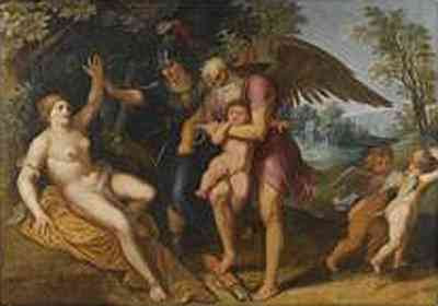 Flemish School - Minerva and Time clipping Cupid's Wings (17th Century) photo © Sotheby's