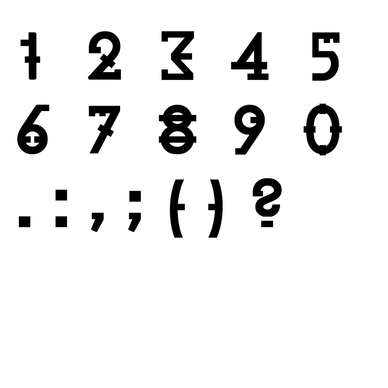 glenn forsyth media workplace a z letter font design numbers fonts