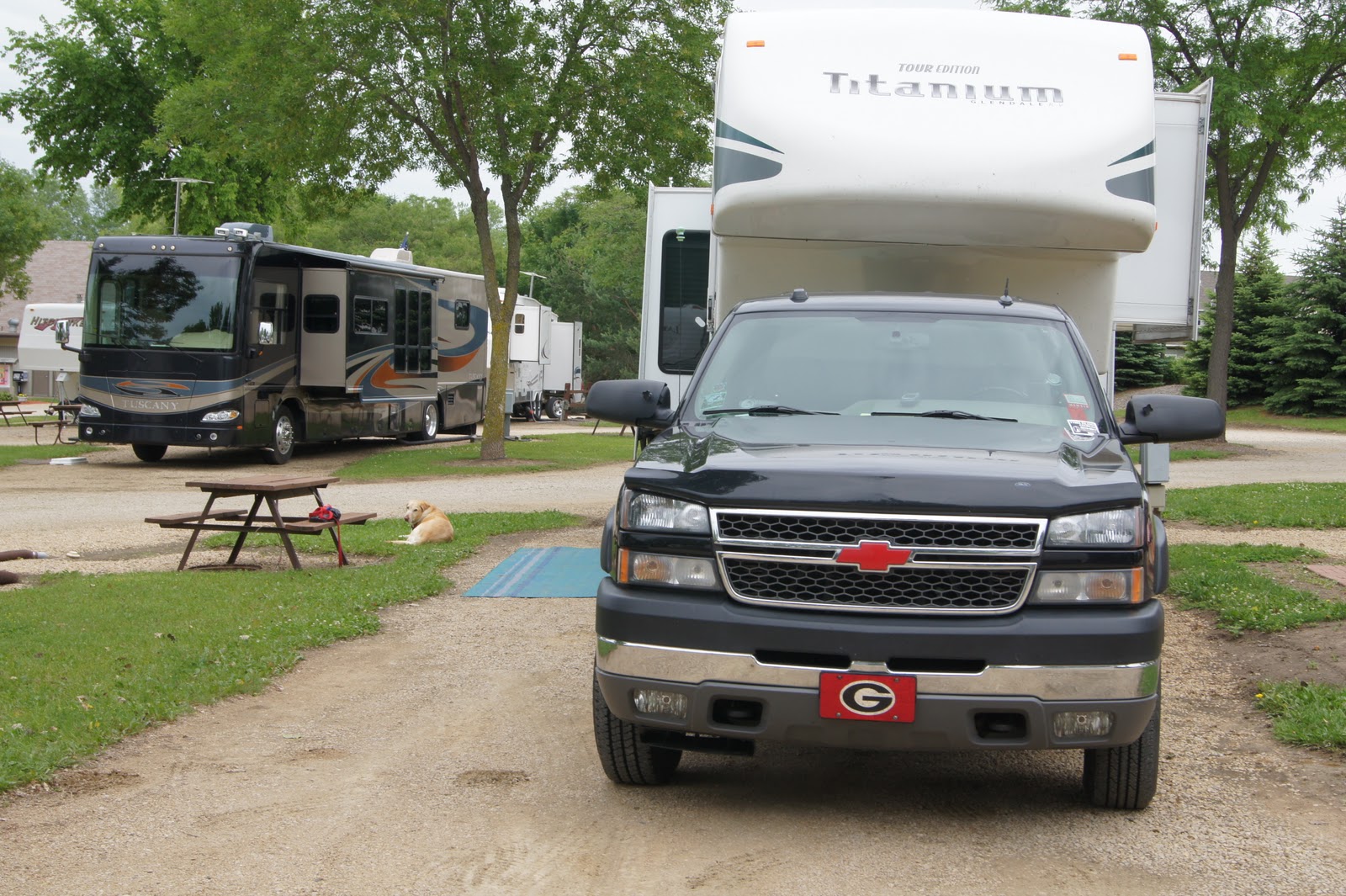 RV Campsites and Reviews 6/10/2010 St. Paul East RV Park Site 48