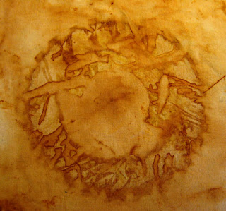 Rust dyed cotton Rust dyed cotton